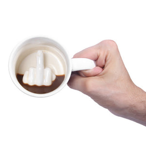 Middle Finger Novelty Cup
