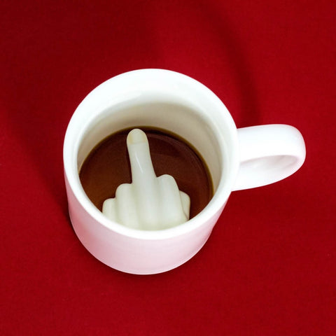 Middle Finger Novelty Cup
