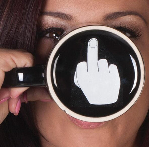 Funny Middle Finger  Cup