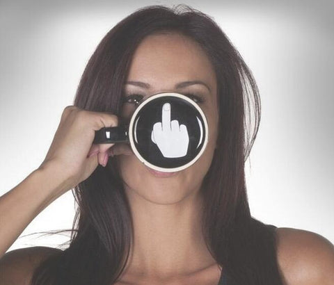 Funny Middle Finger  Cup