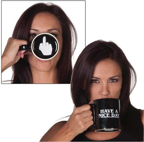 Funny Middle Finger  Cup