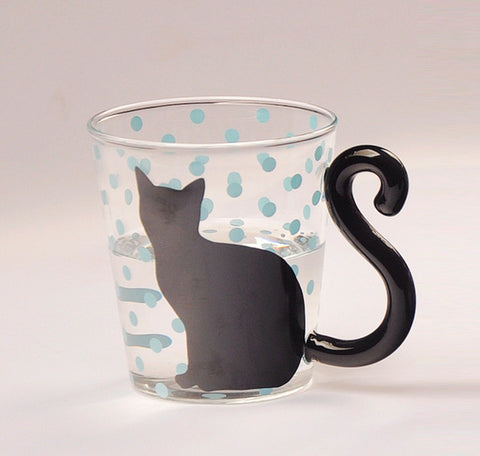 Kitty Glass Mug Cup