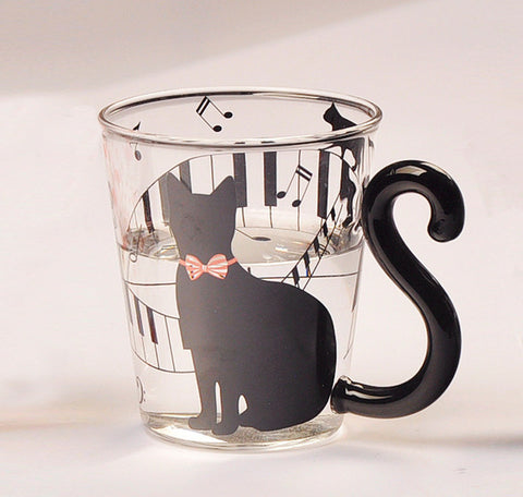 Kitty Glass Mug Cup